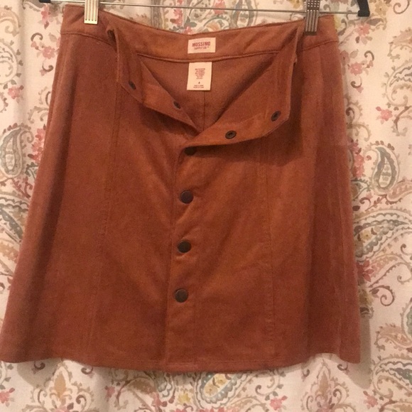 suede brown skirt - Picture 3 of 4
